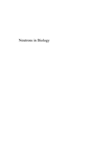 Neutrons in Biology