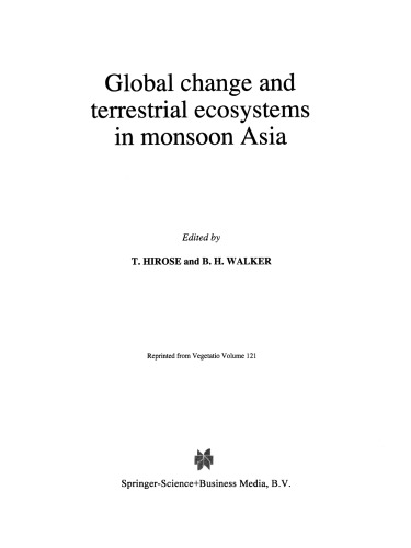 Global change and terrestrial ecosystems in monsoon Asia