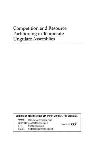 Competition and Resource Partitioning in Temperate Ungulate Assemblies