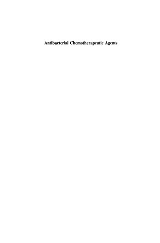Antibacterial Chemotherapeutic Agents