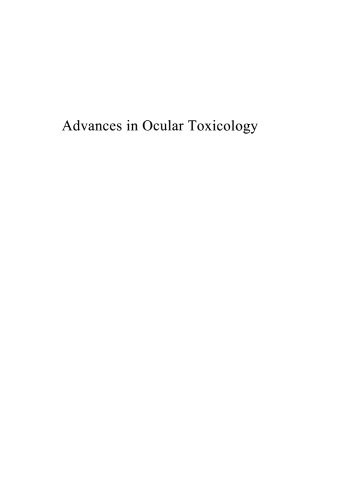 Advances in Ocular Toxicology