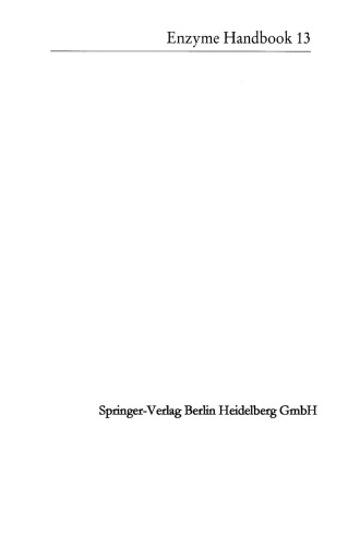 Enzyme Handbook 13: Class 2.5 - EC 2.7.1.104 Transferases