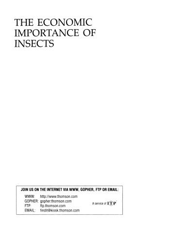 The Economic Importance of Insects