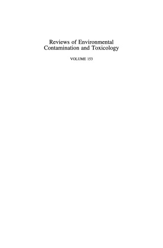 Reviews of Environmental Contamination and Toxicology: Continuation of Residue Reviews