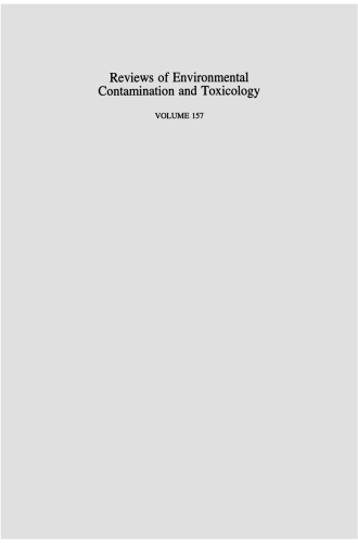 Reviews of Environmental Contamination and Toxicology: Continuation of Residue Reviews