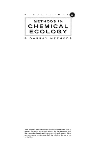 Methods in Chemical Ecology Volume 2: Bioassay Methods