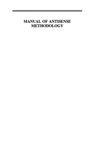 Manual of Antisense Methodology