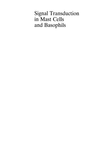 Signal Transduction in Mast Cells and Basophils