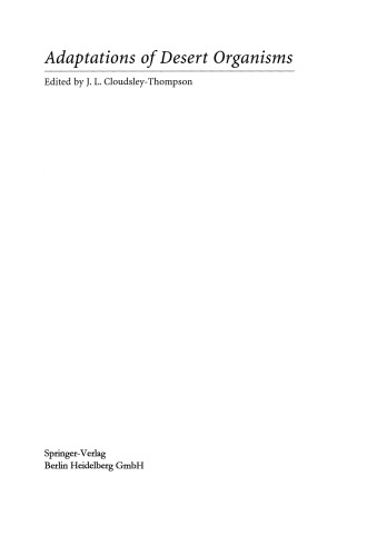 Desert Arthropods: Life History Variations