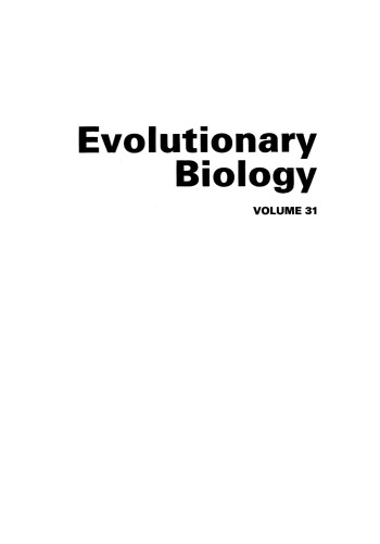 Evolutionary Biology