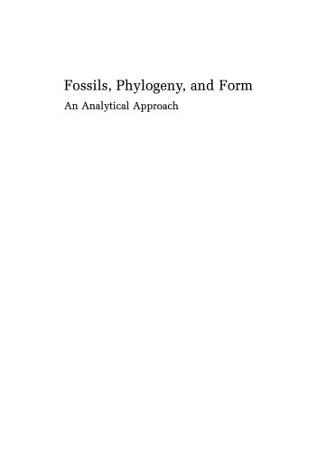 Fossils, Phylogeny, and Form: An Analytical Approach