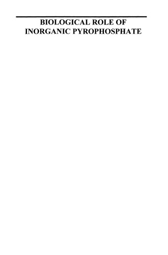 Biological Role of Inorganic Pyrophosphate