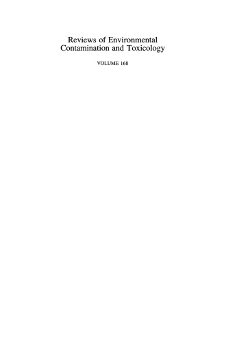 Reviews of Environmental Contamination and Toxicology: Continuation of Residue Reviews