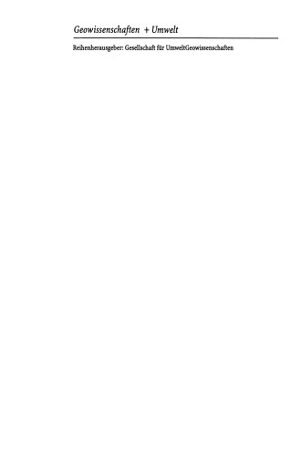 Umweltgeochemie in Wasser, Boden und Luft: Geogener Hintergrund und anthropogene Einflusse