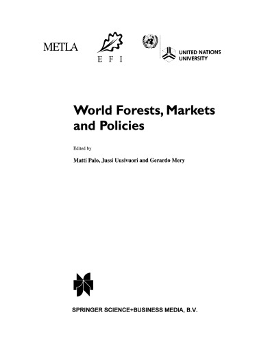 World Forests, Markets and Policies