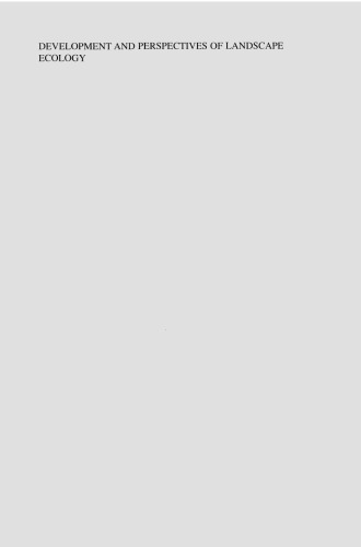 Development and Perspectives of Landscape Ecology