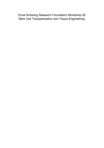 Stem Cell Transplantation and Tissue Engineering