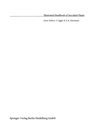 Illustrated Handbook of Succulent Plants: Crassulaceae