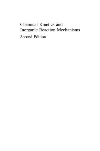 Chemical Kinetics and Inorganic Reaction Mechanisms