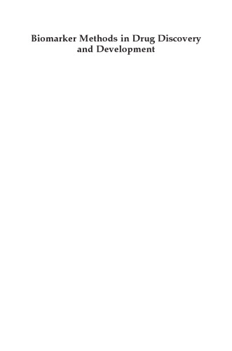 Biomarker Methods in Drug Discovery and Development