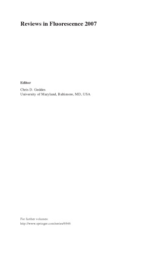 Reviews in Fluorescence 2007