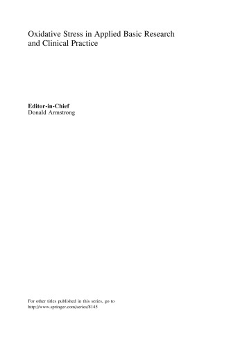 Oxidative Stress and Free Radical Damage in Neurology