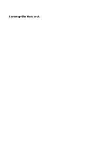 Extremophiles Handbook