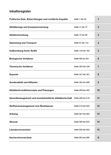 Einfuhrung in die Abfallwirtschaft