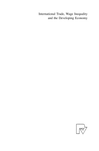 International Trade, Wage Inequality and the Developing Economy: A General Equilibrium Approach