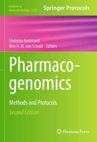 Pharmacogenomics: Methods and Protocols
