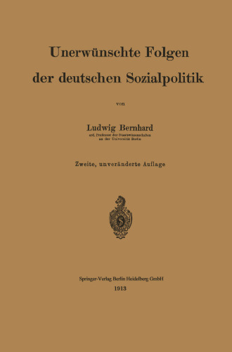 Unerwunschte Folgen der deutschen Sozialpolitik