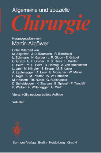 Allgemeine und spezielle Chirurgie
