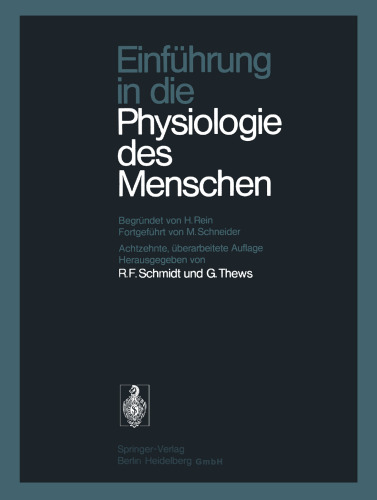 Einfuhrung in die Physiologie des Menschen