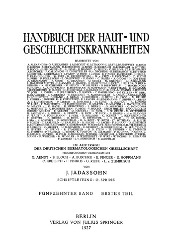 Morphologie und Biologie der Spirochaeta Pallida Experimentelle Syphilis