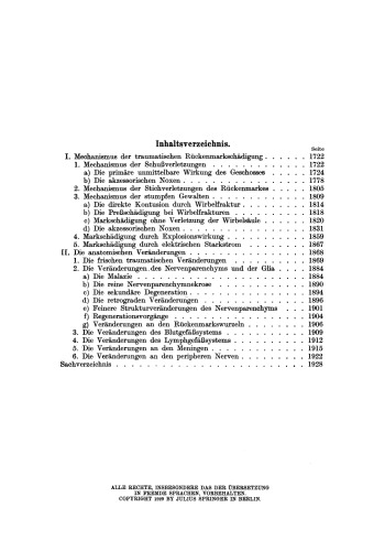 Die traumatischen Läsionen des Rückenmarkes auf Grund der Kriegserfahrungen: Zweiter Teil