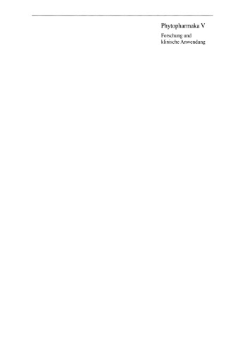 Phytopharmaka V: Forschung und klinische Anwendung