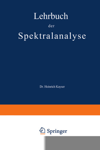 Lehrbuch der Spektralanalyse