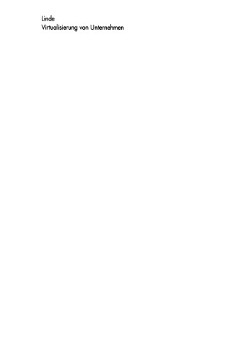 Virtualisierung von Unternehmen: Wettbewerbspolitische Implikationen