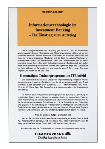 Gabler/MLP Berufs- und Karriere-Planer IT und e-business 2000/2001 : Informatik, Wirtschaftsinformatik und New Economy. Mit über 150 Stellenanzeigen und Firmenprofilen