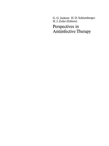 Perspectives in Antiinfective Therapy: Bayer AG Centenary Symposium Washington, D. C., Aug. 31–Sept. 3, 1988