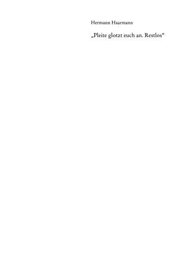 „Pleite glotzt euch an. Restlos“: Satire in der Publizistik der Weimarer Republik. Ein Handbuch