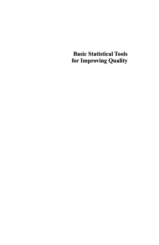 Basic Statistical Tools for Improving Quality