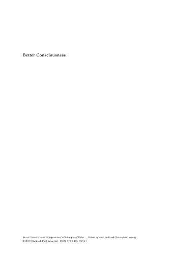 Better Consciousness: Schopenhauer's Philosophy of Value