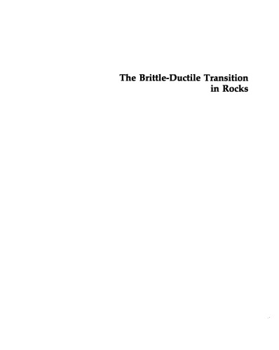 The Brittle-Ductile Transition in Rocks