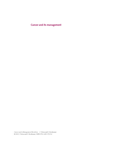 Cancer and its Management, 6th Edition