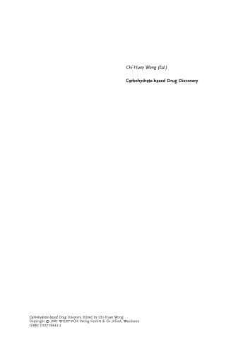 Carbohydrate-Based Drug Discovery