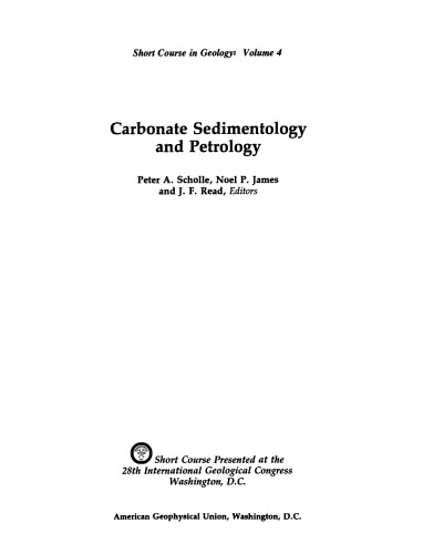 Carbonate Sedimentology and Petrology