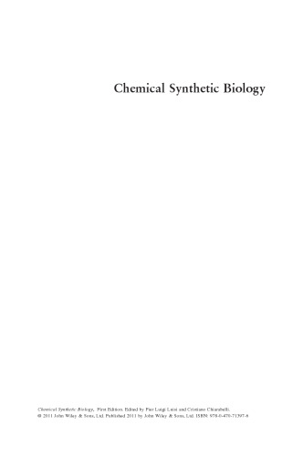 Chemical Synthetic Biology