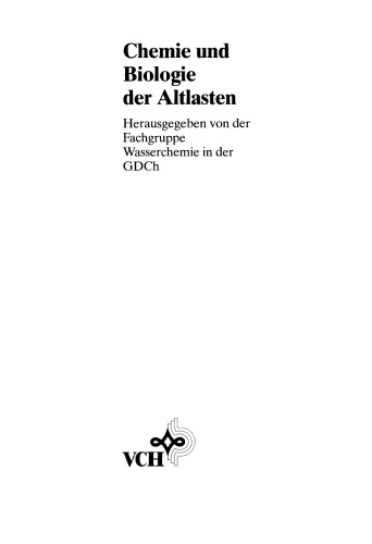 Chemie und Biologie der Altlasten
