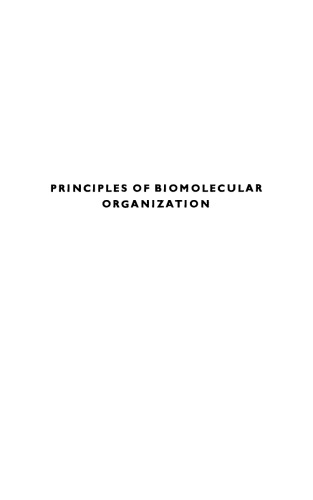 Ciba Foundation Symposium - Principles of Biomolecular Organization